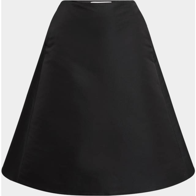 A-line Midi Circle Skirt - BLACK - 48 IT (12 US)