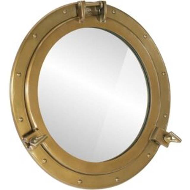 vidaXLÃÂPorthole MirrorÃÂWall Hanging Home Chic DecorativeÃÂAluminium and Glass