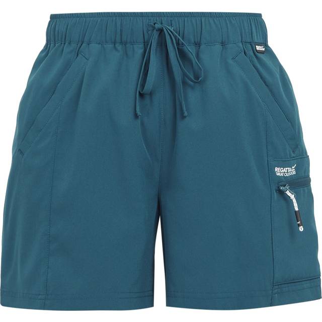 (14 UK, Moroccan Blue) Regatta Womens/Ladies Travel Light Packaway Shorts