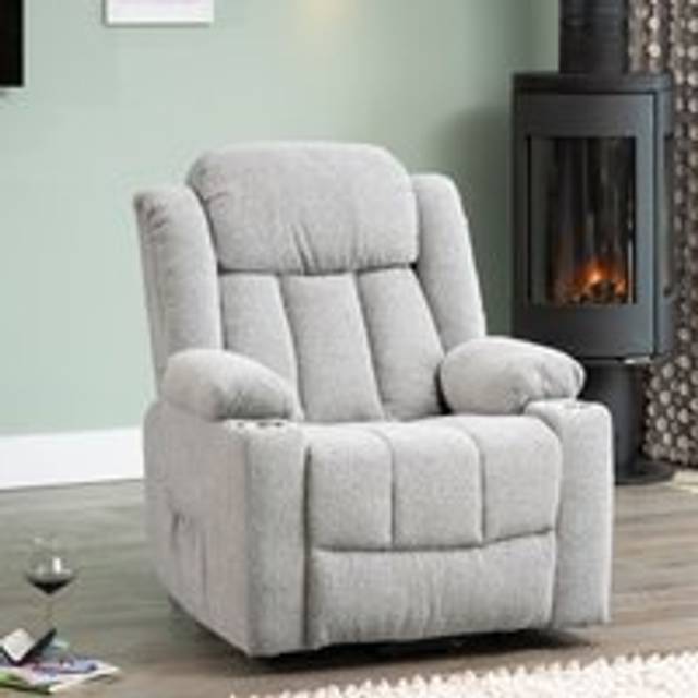 Artemis Home Redding Dual Motor Lift Assist Recliner Chair with Massage and Heat - Light Grey, Grey