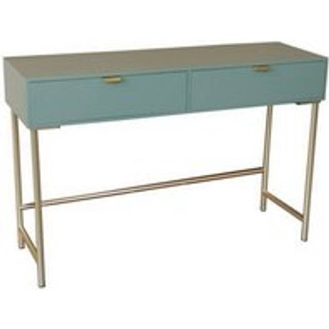 2 Drawer Bedside Table - Wood - L40 x W120 x H76 cm - Green