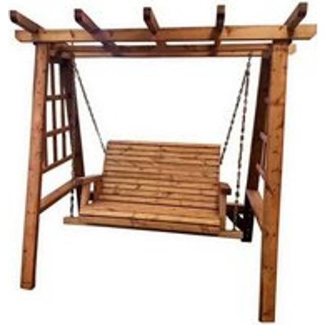 2 Seater Valley Garden Swing Seat Hammock - L125 x W180 x H185 cm- Minimal Assembly Required - Set of Waterproof Cushions Included