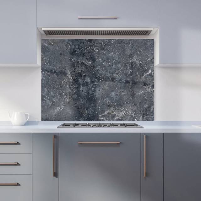 Warren Reed - Designer Luxury Slate Grey Quartz Effect Kitchen Splashback W900Mm X H650Mm, Multi
