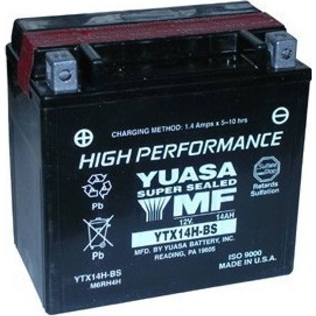 Genuine yuasa ytx14h-bs high power agm gel motorbike motorcycle battery ytx14hbs