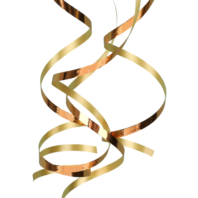 SHEIN 5rolls Metallic Balloon Decorative Ribbon, 10m Gold Balloon Tying Ribbon For Party, Back To School Valentine Day
