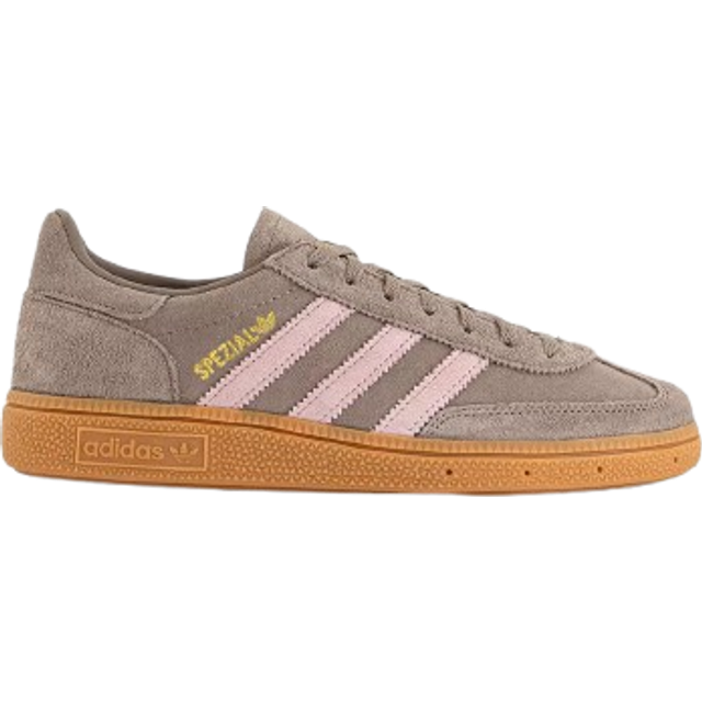 Adidas Womens Exclusive Handball Spezial Trainers Chalky Brown Clear Pink Gold Metalic, 5