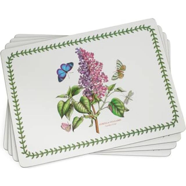 Large cork backed placemats set of 4 - stain & heat resistant, pimpernel art