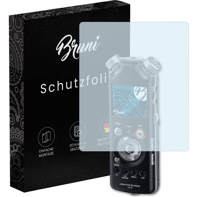 Bruni 2x Protective Film For Olympus Ls-10 Screen Protector Screen Protection