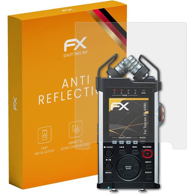 Atfolix 3x Screen Protection Film For Tascam Dr-44wl Matt&shockproof