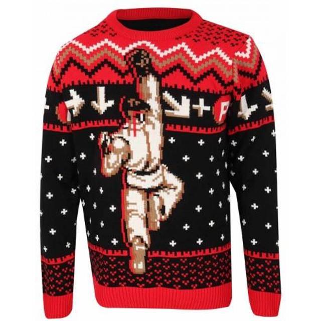 (XL, Multicoloured) Street Fighter Unisex Adult Ryu Knitted Jumper