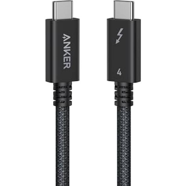 Prime Thunderbolt 4 Cable, 3.3 ft USB C to USB C Cable, 240W Charging, 40Gbps Data Transfer, Supports 8K/4K Displays, For iPhone 16 Series, MacBook