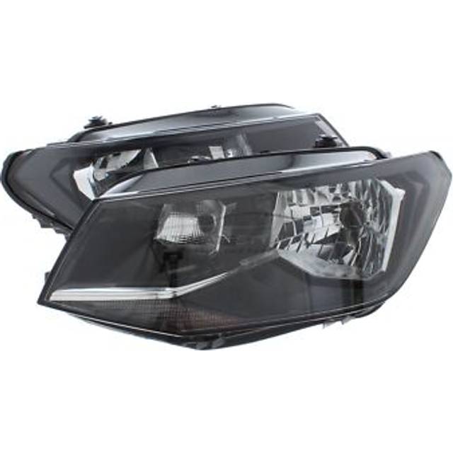 Headlights Vw Caddy Van 2015-2021 Single Reflector Headlamps 1 Pair Left & Right