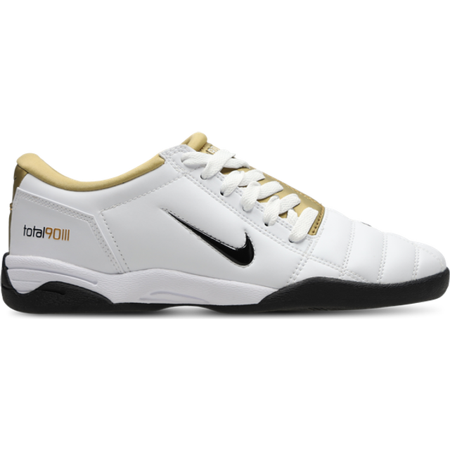 Nike T90 Trainers White Black Metallic Gold, 6 EU40