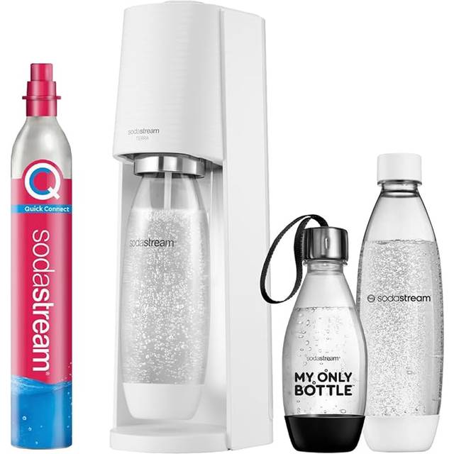 Sodastream terra vorteilspack weiß saturator white 3 bottles