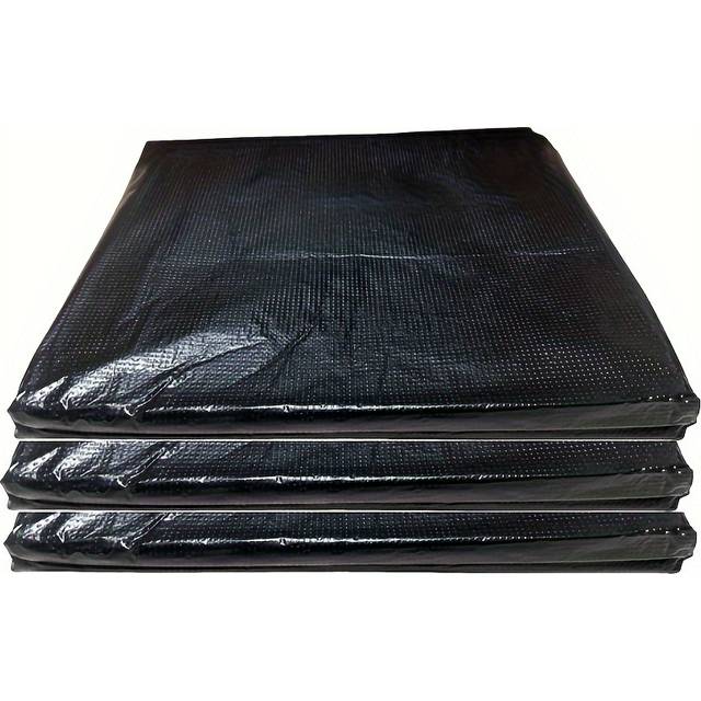 TEMU 15/25pcs(45-50 Gallons) Disposable Thickened Oversized Black Trash Bags Heavy Dust Trash Bags Oversized Garbage Bags For Kitchen Large Garbage Bags