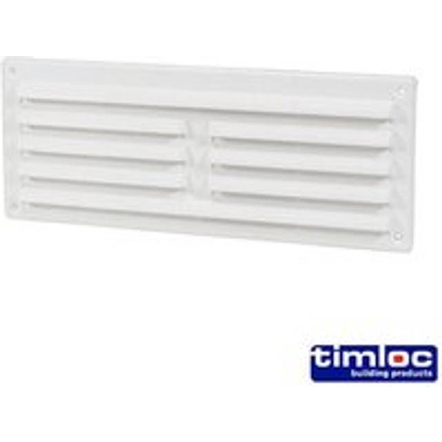 Timco - timloc internal plastic louvre grille vent - white - 1207w (260 x 194)