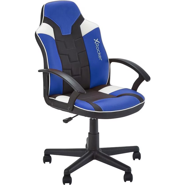 X Rocker Saturn PC Office Gaming Chair - Blue, Blue