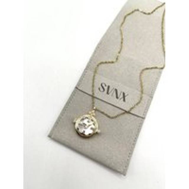 Womens Ivory Stone Clock Pendant Necklace - Metallics - One Size