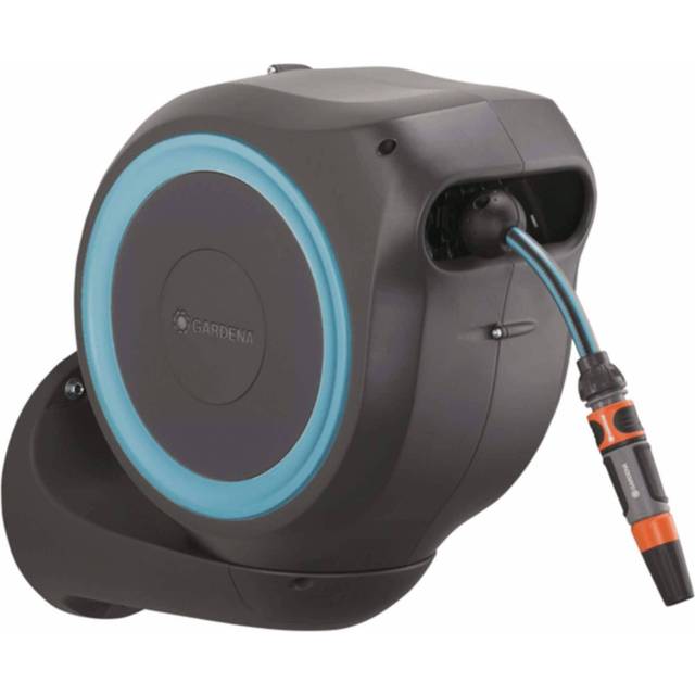 18600-20 Automatic Wall Mounted Hose Reel 15M Hose Box RollUp s - Gardena