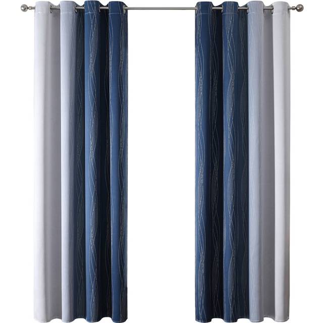 TEMU 2pcs Curtains Bedroom Insulated Top Curtains