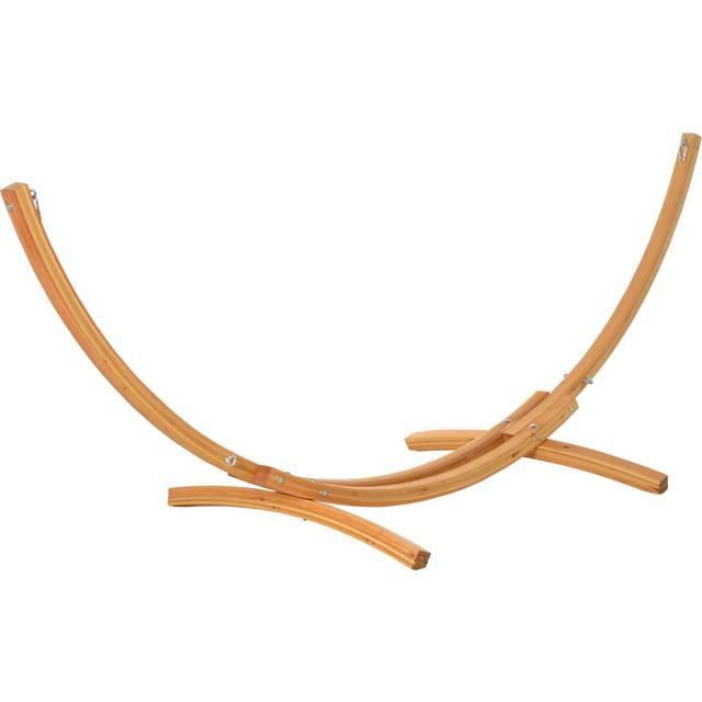 TEMU 3 (m) Wooden Hammock Stand 1 Person Hammock Frame With Chain And Safety Buckles Pine Wood Arc Stand For Garden Patio Outdoor And Indoor