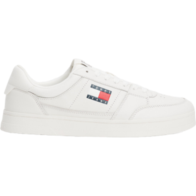 Tommy Jeans herr TJM The Greenwich New ESS EM0EM01574 sneakers, vit, 8 UK, Vitt, 42 EU