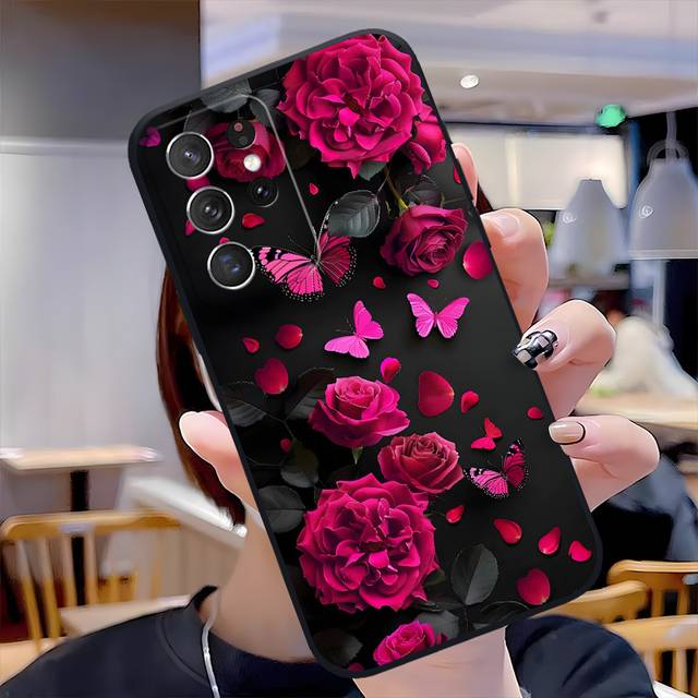 TEMU Soft Phone Case S20/s20fe/s20+/s20ultra/s21/s21fe/s21+/s21ultra/s22/s22+/s22ultra/s23/s23fe/s23+/s23ultra/s24/s24+/s24ultra 5g Cute Printed Couples-h7661