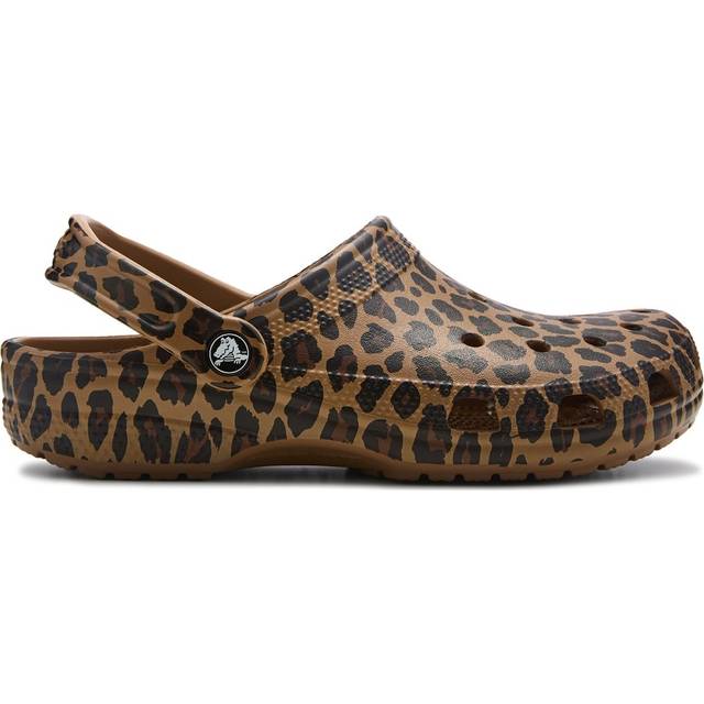 Crocs | Unisex | Classic Animal | Clogs | Sepia / Leopard | W6/M5 - Sepia/Leopard