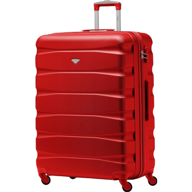 29" Large Suitcase Check-in Hold Luggage Hard Shell 4 Wheels TSA Lock - Red - Cabin