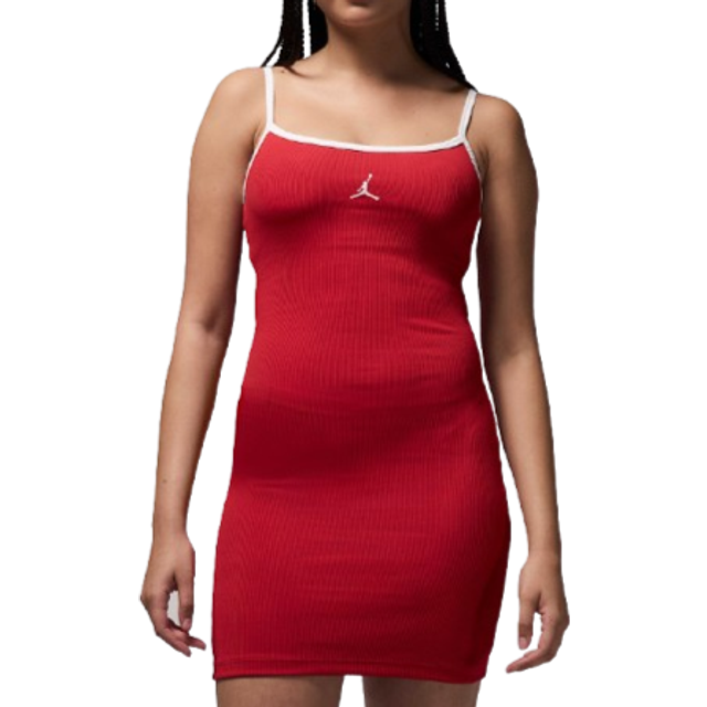 Nike Jordan Women's Tight Tank Top Dress - Red - Polyester/Elastane - L (UK 16&#x2013;18)