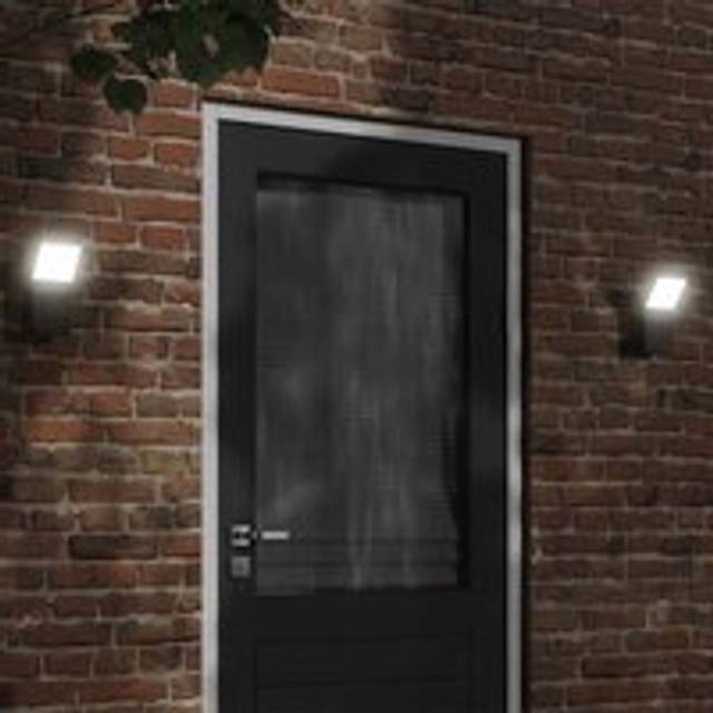 Outdoor LED Wall Light Black Die-cast Aluminium - One Size