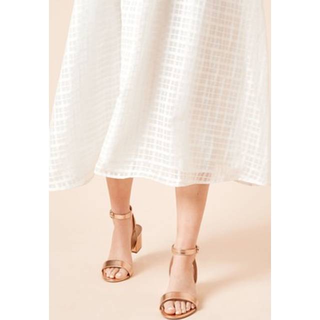 Dorothy perkins rose gold heeled sandals womens daywear heels