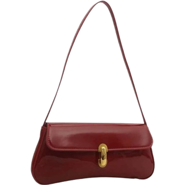 SHEIN Women&#39;s Vintage Faux Oiled Leather Flap Decor Shoulder Underarm Bag, Suitable For Dating, Outing, Party