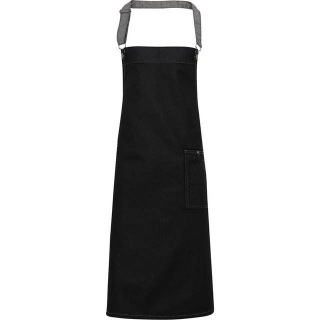 (One Size, Black Denim) Premier District Bibbed Apron