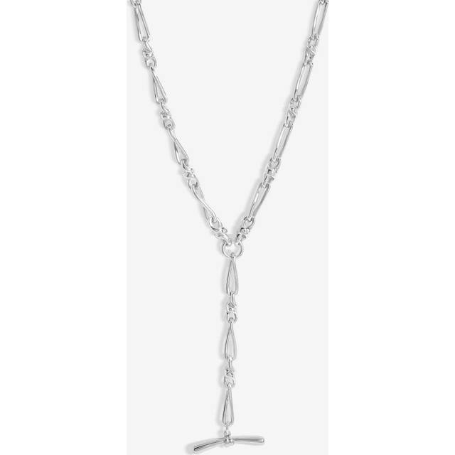 Jon Richard Jon Richard Silver Plated T Bar Necklace