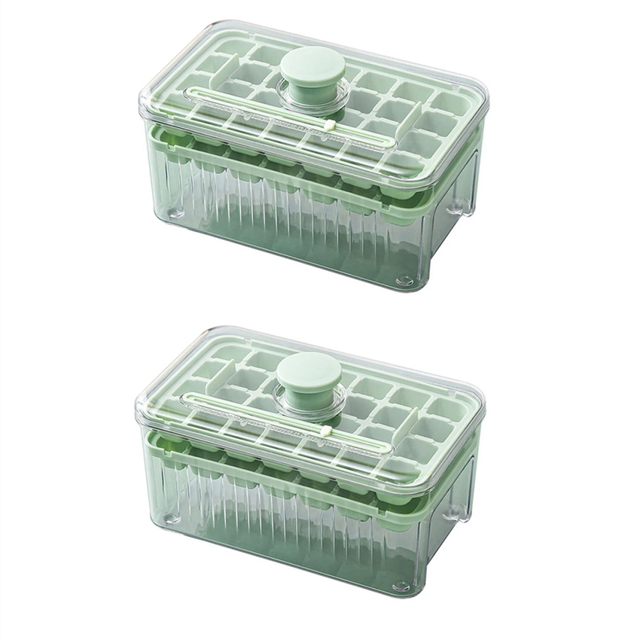 Press Ice Tray Refrigerator Homemade Ice-Cube Storage Mold