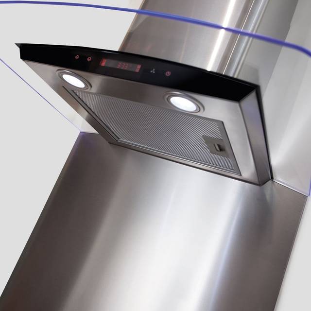 CDA Stainless Steel Curved Kitchen Splashback 600x750mm CSB62CSS