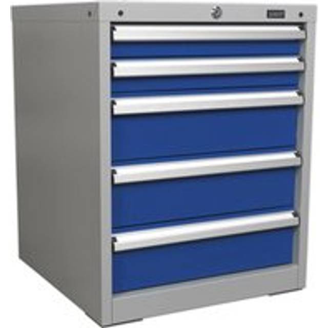 5 Drawer Industrial Cabinet - Heavy Duty Drawer Slides - High Quality Lock