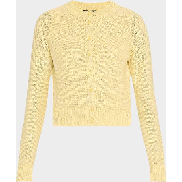 Micro Sequined Knit Cardigan - PALE PINK - 10