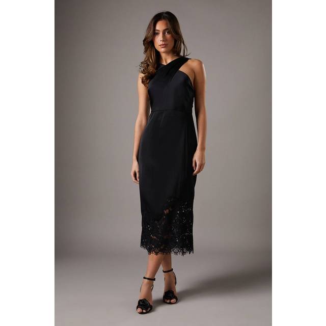 Coast black midi dress womens occasion dresses