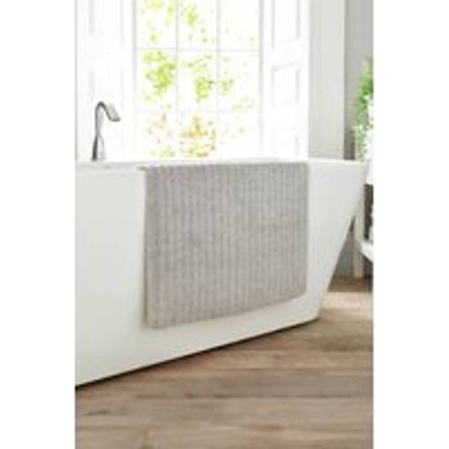 Deyongs Palazzo Bath Mat 60X90Cm – 2000Gsm Luxury Cotton Bathroom Rug, Super Absorbent & Quick Dry In Silver