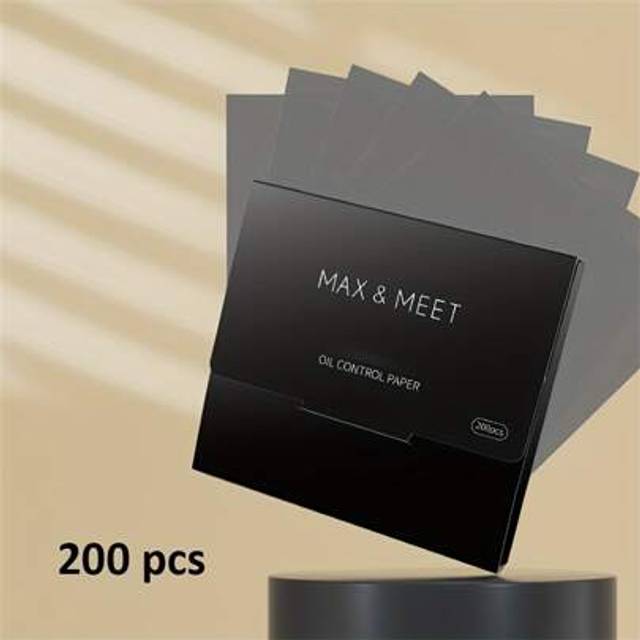 SHEIN 200 Sheets Oil-Absorbing Facial Blotting Papers, Portable Double Sided Oil-Absorbing Papers Extracts Paper For Oily Skin, Cosmetic Tool, Oil Absorbing