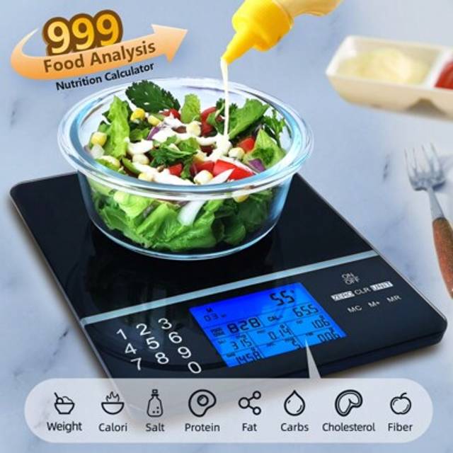 SHEIN Nutrition Food Scale, Digital Food Scale For Weight Loss,Calorie Counting Scale, Meal Prep Scale, And Weight Loss Scale(Batteries Not Included)