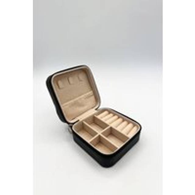 Travel Jewellery Box in Pink - Black - One Size