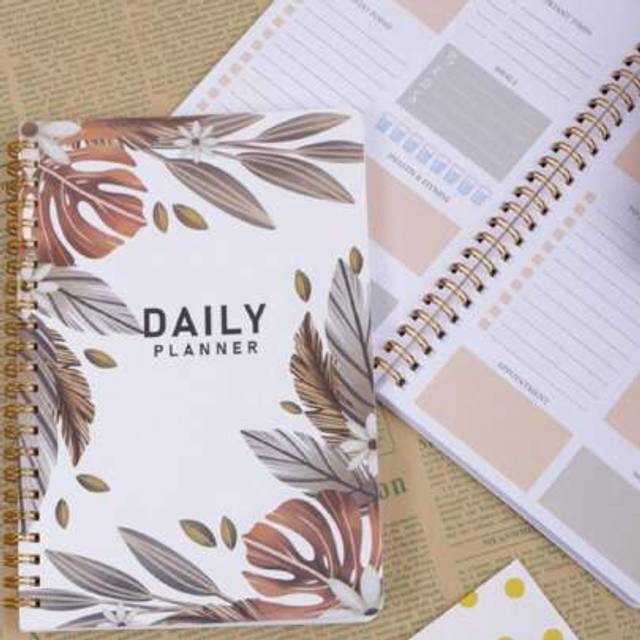 SHEIN 1pc Daily Plan Notebook, Undated A5 Daily Planner - To Do List, Important Time Management And Meal Plan, Effectively Organize And Prioritize, Boost Pr