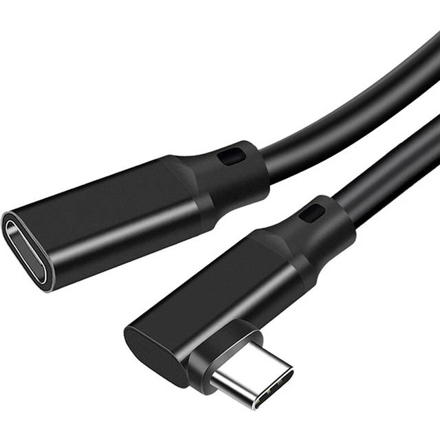 USB-C Extension Cable 90 Degree Elbow USB 3.2 Gen2, PD 100W, 20CM