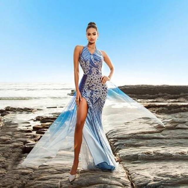 SHEIN Women Luxury Halter Neck Draped Side Mermaid Hem Evening Dress, Wedding Guest Bridesmaid Dresses, Blue Formal Prom Gown, For Wedding Guest, Graduation