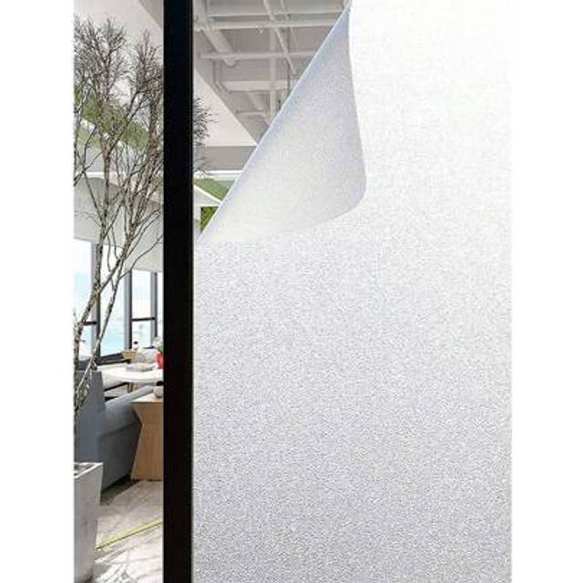 SHEIN 1 Roll Of Frosted Non-Transparent Pvc Window Privacy Film, 3D Matte Glare Control Heat Insulation Uv Resistance Anti-Explosion Window Sticker For Livi
