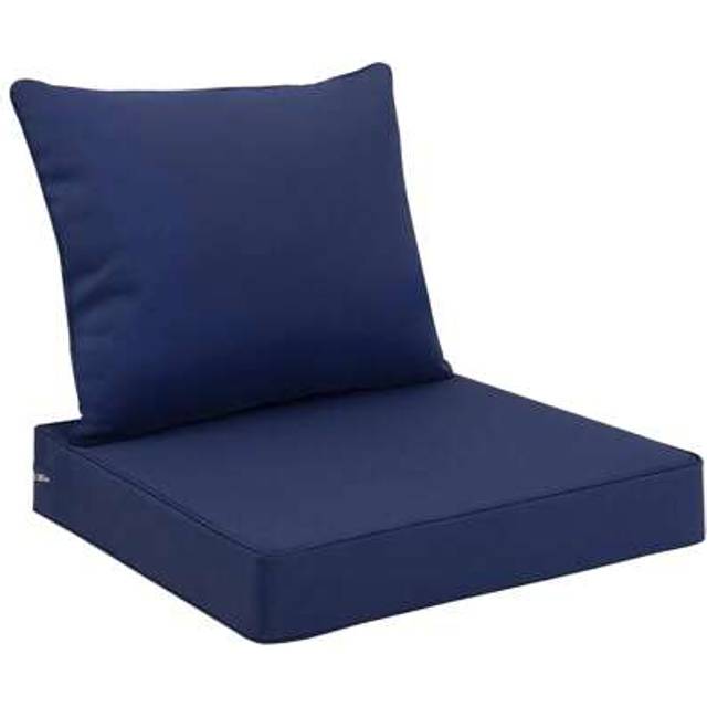 SHEIN Outdoor Seat Cushion Set Waterproof & Fade-Resistant Patio Chair Cushions With Removable Cover, Deep Seat & Back Cushion For Outdoor Patio Furniture C