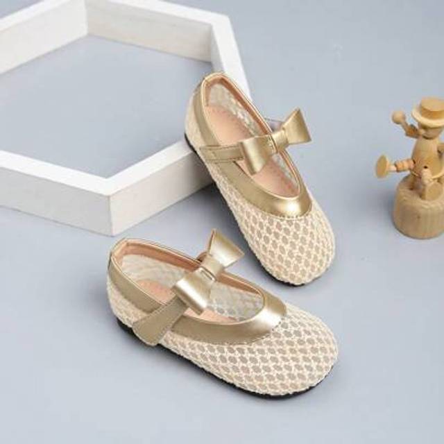 SHEIN Cute Everyday Bowknot Toddler Girl Flats, Spring/Summer